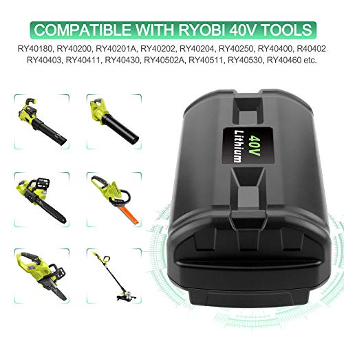 ADVTRONICS 40V OP4050A Replacement Battery Compatible with Ryobi 40 Volt Battery OP4050A OP4015 OP4026 OP40201 OP40261 OP4030 OP40301 OP4040 OP40401 OP4050 OP40501 OP40601