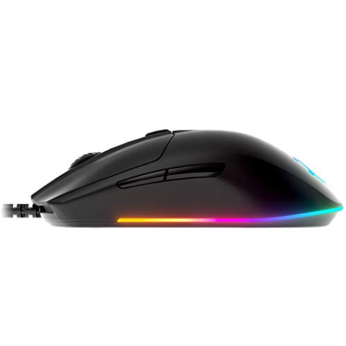 SteelSeries Rival 3 Gaming Mouse - 8,500 CPI TrueMove Core Optical Sensor - 6 Programmable Buttons - Split Trigger Buttons - Brilliant Prism RGB Lighting,Black