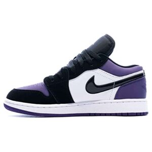 jordan youth air jordan 1 low (gs) 553560 125 court purple - size 5.5y