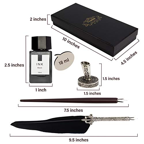 Calligraphy Set For Beginners, Calligraphy Pens for beginners, Calligraphy Pen Set, Calligraphy Kit for Beginners, feather pen, quill pen, quill and ink set, quill pen and ink set, Wooden pen and ink