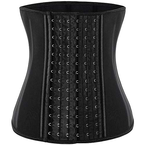 ECOWALSON Waist Trainer for Women Corset Cincher Body Shaper Girdle Trimmer with Steel Bones Extender