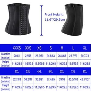 ECOWALSON Waist Trainer for Women Corset Cincher Body Shaper Girdle Trimmer with Steel Bones Extender