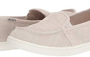 Roxy womens Minnow Slip on Shoe Sneaker, Oatmeal, 11 US