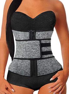 women's waist trainer sauna belt hourglass body shaper neoprene sweat corset for weight loss