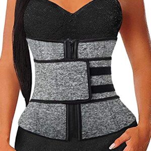 Women's Waist Trainer Sauna Belt Hourglass Body Shaper Neoprene Sweat Corset for Weight Loss