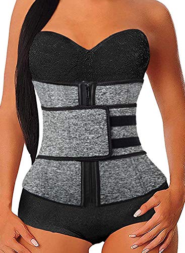 Women's Waist Trainer Sauna Belt Hourglass Body Shaper Neoprene Sweat Corset for Weight Loss