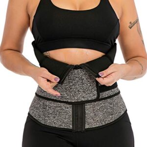 Women's Waist Trainer Sauna Belt Hourglass Body Shaper Neoprene Sweat Corset for Weight Loss