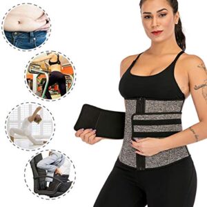 Women's Waist Trainer Sauna Belt Hourglass Body Shaper Neoprene Sweat Corset for Weight Loss