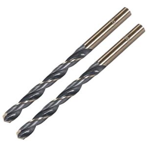 uxcell straight shank twist drill bits 7mm high speed steel 4341 with 7mm shank 2 pcs for stainless steel alloy metal plastic wood