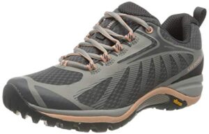 merrell womens siren edge 3 waterproof hiking shoe, paloma/peach, 8.5 us