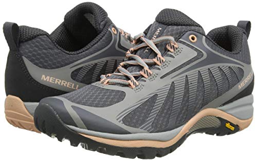 Merrell womens Siren Edge 3 Waterproof Hiking Shoe, Paloma/Peach, 8.5 US