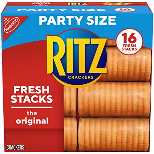 Ritz Crackers Flavor Party Size Box of Fresh Stacks 16 Sleeves Total, original, 23.7 Ounce, 16 count (Pack of 1)