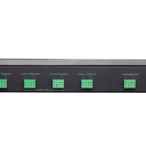 Monoprice SSVC-4.1 Single Input 4-Channel Speaker Selector with Volume Control, Impedance Protection, Individual Zone On/Off Buttons, Black, Model Number: 138159