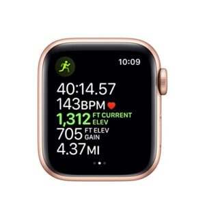 Apple Watch Series 5 (GPS + Cellular, 44MM) - Gold Aluminum Case with Pink Sand Sport Band (Renewed)