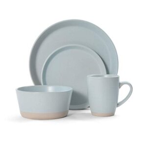 pfaltzgraff hudson 16-piece dinnerware set, blue