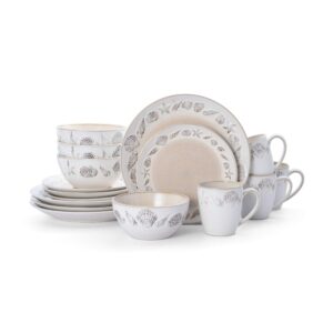 Pfaltzgraff Panama 16-Piece Dinnerware Set, Beige