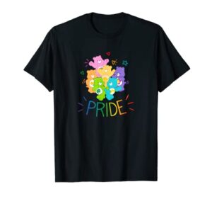 care bears rainbow pride and doodles t-shirt