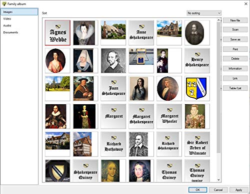 Family Tree Explorer 9 PREMIUM - Genealogy software - compatible with Windows 10, 8.1, 7 - compatible with the international GEDCOM format