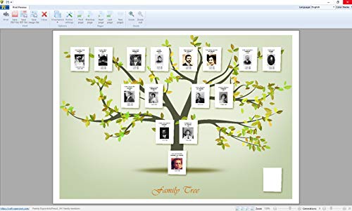 Family Tree Explorer 9 PREMIUM - Genealogy software - compatible with Windows 10, 8.1, 7 - compatible with the international GEDCOM format