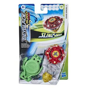 Beyblade Burst Rise Slingshock Guard Draciel S Starter Pack -- Right-Spin Battling Top Toy and Right/Left-Spin Launcher, Ages 8 and Up