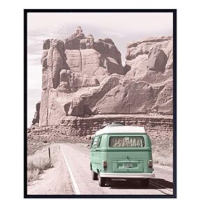 vintage retro photo, travel poster - 8x10 photograph, shabby chic home decor, wall art decoration for bedroom, living room, office - gift for americana fans - unframed picture print