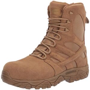 Merrell Men's Moab 2 8" Defense Zip Composite Toe Military and Tactical Boot, Coyote, 11.5 Wide