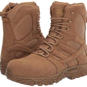 Merrell Men's Moab 2 8" Defense Zip Composite Toe Military and Tactical Boot, Coyote, 11.5 Wide