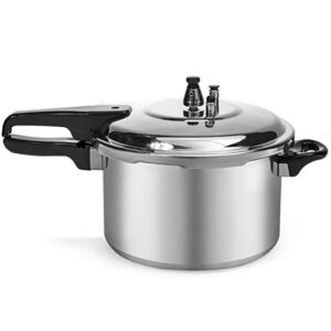 barton 6-quart aluminum pressure cooker stovetop fast cooker pot pressure regulator cooking steam release valve 6qt