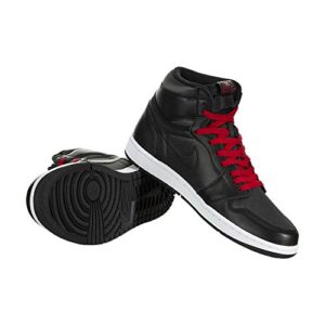 Jordan Mens Air 1 Retro High OG 555088 060 Black Satin/Gym Red - Size 9.5