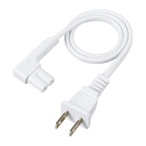 vebner 19.5in power cord compatible with sonos one, sonos one sl, sonos play-1 speakers - power plug cable (short, white)