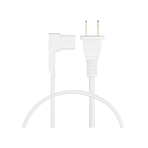 Vebner 19.5in Power Cord Compatible with Sonos One, Sonos One SL, Sonos Play-1 Speakers - Power Plug Cable (Short, White)