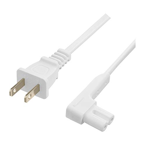 Vebner 19.5in Power Cord Compatible with Sonos One, Sonos One SL, Sonos Play-1 Speakers - Power Plug Cable (Short, White)