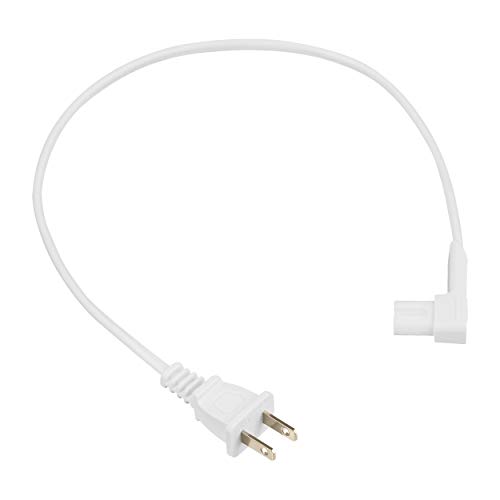 Vebner 19.5in Power Cord Compatible with Sonos One, Sonos One SL, Sonos Play-1 Speakers - Power Plug Cable (Short, White)