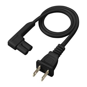 vebner 19.5in power cord compatible with sonos one, sonos one sl, sonos play-1 speakers - power plug cable (short, black)