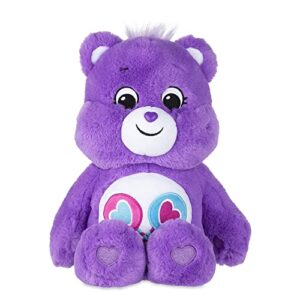 care bears share bear stuffed animal, 14 inches , purple