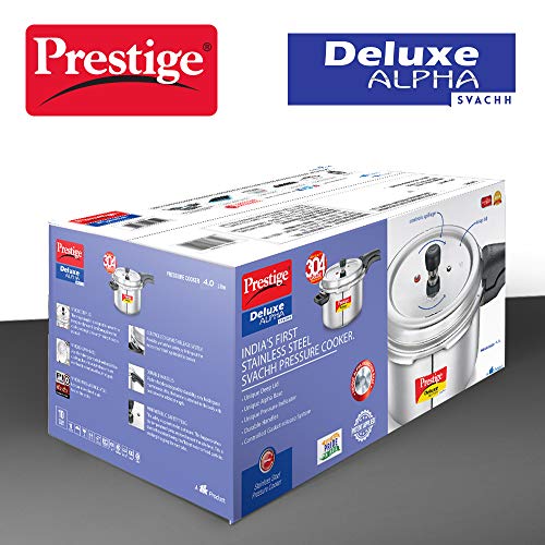 Prestige PRASVSP PRESSURE COOKER, Senior Pan 4L, SILVER