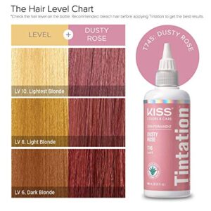 Kiss Tintation Semi-Permanent Hair Color 5 Ounce (Dusty Rose)