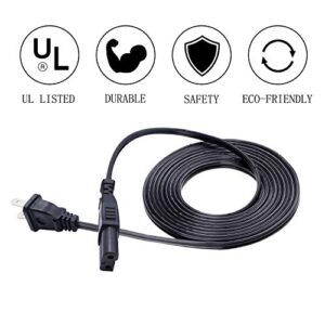 UL Listed 8ft AC Power Cord for Bose Wave Music System IV III,Soundtouch IV Music System Power Cord 2 Prong AC Cable Replacement
