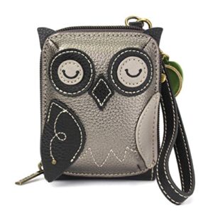 chala cute-c - credit card holder/wallet wristlet - owl