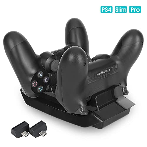 PS4 Controller Charger Dual Charging Station Dock for Playstation 4 DualShock Wireless Controllers(PS4, PS4 Pro, PS4 Slim)