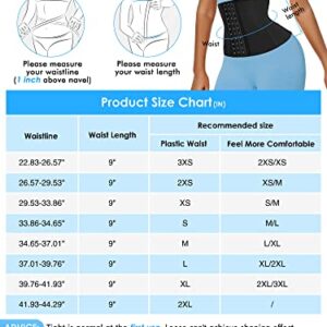 LUXURY-VITA Short Torso Waist Trainer for Women Under Clothes, Waist Cincher Corset Neoprene Sweat Waist Trimmer