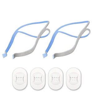 replacement headgear for the resmed airfit p10 nasal pillow cpap mask. (2 pack) includes free 4 replacement adjustment clips.