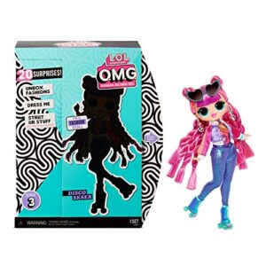 l.o.l. surprise! o.m.g. series 3 roller chick fashion doll with 20 surprises