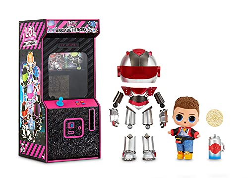 L.O.L. Surprise! LOL Surprise Boys Arcade Heroes Action Figure Doll with 15 Surprises Including Hero Suit and Boy Doll or Ultra-Rare Girl Doll, Shoes, Accessories, Trading Card | Kids Age 4-15 Years