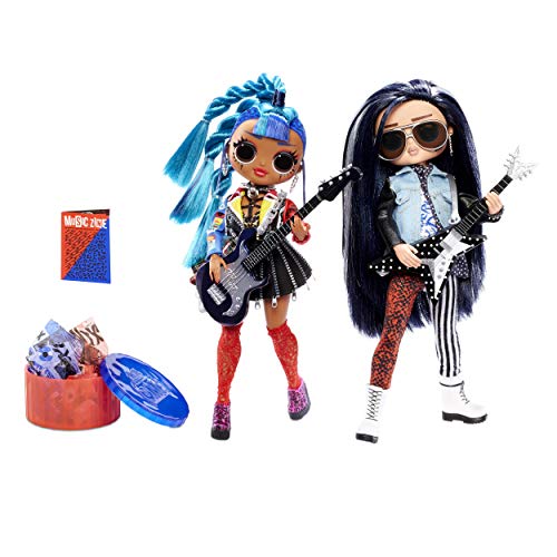 L.O.L. Surprise! O.M.G. Remix Rocker Boi and Punk Grrrl 2 Pack – 2 Fashion Dolls with Music