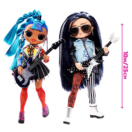 L.O.L. Surprise! O.M.G. Remix Rocker Boi and Punk Grrrl 2 Pack – 2 Fashion Dolls with Music