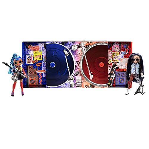 L.O.L. Surprise! O.M.G. Remix Rocker Boi and Punk Grrrl 2 Pack – 2 Fashion Dolls with Music