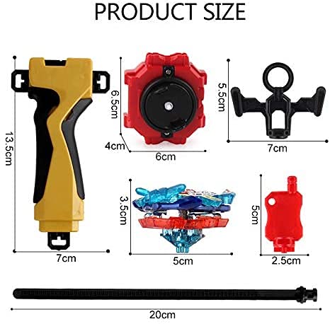 Bey Battle Gyro Burst Battle Evolution Metal Fusion Attack Set with 4D Launcher Grip Set