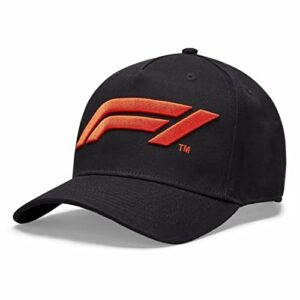 formula 1 tech collection f1 large logo baseball unisex-adult hat black/white/red (black)