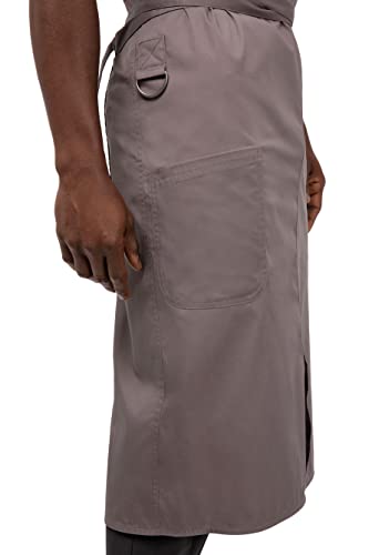 Chef Works Unisex Brio Chef Apron, Mushroom, One Size